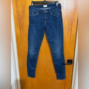 MOTHER Dark Blue Skinny Jeans 27 EUC!